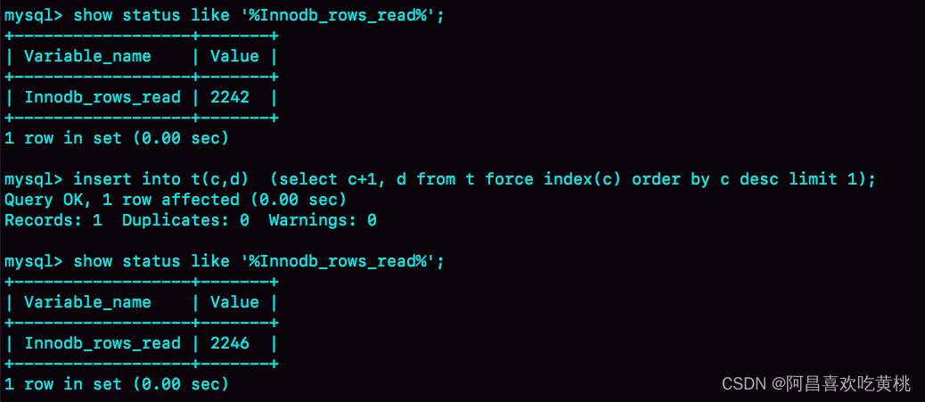图 5 查看 Innodb_rows_read 变化